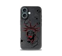 SIMPLYMDRN Slim for iPhone 16 Plus Case - Liberty Design - Cool Case for Men - Slim and Flexible (Land of The Free Black)