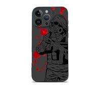 SIMPLYMDRN Slim for iPhone 16 Pro Case - Warrior Design - Cool Case for Men - Fighter Assassin Case - Slim and Flexible (Corporal Black)
