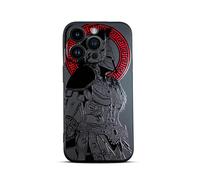 SIMPLYMDRN Slim for iPhone 16 Pro Case - Warrior Design - Cool Case for Men - Fighter Assassin Case - Slim and Flexible (Gladiator Slim Black)