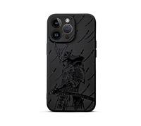 SIMPLYMDRN Slim for iPhone 16 Pro Case - Warrior Design - Cool Case for Men - Fighter Assassin Case - Slim and Flexible (Ronin Black)