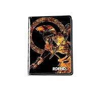 SIMPLYMDRN Warrior - RDFND Minimalist Passport Wallet - Credit Card Holder - Cool Wallet For Men - Faux Leather Thin Wallet - Ultra Slim, Warrior Black, Passport Wallet