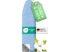 SimplySmooth Premium Ironing Board Cover 120x40 | OEKO-TEX 100 | Made in Germany | Fits 115-122x35-40 cm boards | Steam Station Compatible | Size M