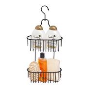 simplywire - 2 Tier Hanging Shower Caddy - Rust Resistant - Black