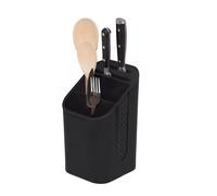 simplywire - Kitchen Sink Caddy - Utensil Organiser with Knife Holder - Cutlery Tidy -Removable Drip Tray - Non-Slip - Black