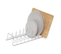 simplywire - Plate/Baking Tray/Pan Lid Rack - Kitchen Cupboard Storage Organiser - Chrome