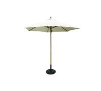 SiMPO LIFESTYLE Parasol 3m Wooden, Market, Garden, Patio Round Umbrella UV50+ (Natural, 3m)