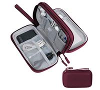 Simpolor Travel Cable Organiser Bag,Double Layer Tech Pouch for Charger,Lightweight Carry Case Travel Essentials Gadget Bags for Business Trip,Daily Use,Electronics Accessories Storage Cable Bag