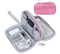 Simpolor Travel Cable Organiser Bag,Double Layer Tech Pouch for Charger,Lightweight Carry Case Travel Essentials Gadget Bags for Business Trip,Office & Daily Use,Accessories Storage Cable Bag