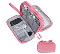 Simpolor Travel Cable Organiser Bag,Double Layer Tech Pouch for Charger,Lightweight Carry Case Travel Essentials Gadget Bags for Business Trip,Daily Use,Electronics Accessories Storage Cable Bag