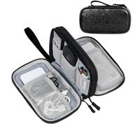 Simpolor Travel Cable Organiser Bag,Double Layer Tech Pouch for Charger,Lightweight Carry Case Travel Essentials Gadget Bags for Business Trip,Office & Daily Use,Accessories Storage Cable Bag
