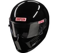 SIMPSON BANDIT HELMET SNELL SA2015 GLOSS BLACK L LARGE 60cm 7 1/2 MSA FIA M6 HANS 8859