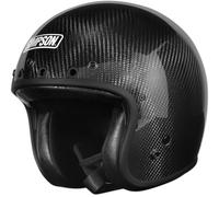 Simpson Chopper Carbon, open face helmet S Black