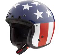 Simpson Chopper USA, open face helmet L White/Blue/Red
