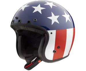 Simpson Chopper USA, open face helmet XL White/Blue/Red