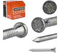 SIMPSON CNA4.0X40 Anchor Nails Diameter, Length, Pack of 250, galvanised, Durchmesser 4 mm.Länge 40 mm, Set of 250 Pieces