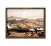 Simpson Crimean War Charge Light Brigade Balaklava 1854 Illustration Artwork Framed Wall Art Print 18X24 Inch