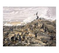 Simpson Crimean War French Attack Malakoff 1855 Illustration Large Wall Art Poster Print Thick Paper 18X24 Inch
