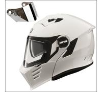 Simpson Darksome Solid, flip-up helmet S White