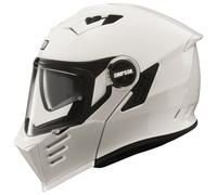 SIMPSON DARKSOME BANDIT FLIP UP MOTORCYCLE HELMET MODULAR GLOSS WHITE TINT VISOR