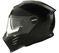 Simpson Darksome Solid Motorcycle Helmet, black, size M for Men