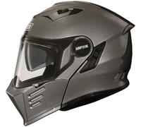 Simpson Darksome Solid Motorcycle Helmet, silver, size L for Men