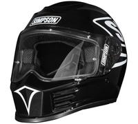 Simpson Motorcycle Integral Helmet Speed 12 O'Clock Black 18621