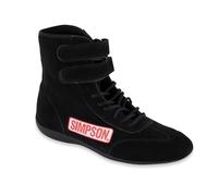 Simpson Racing 28950BK The Hightop Black Size 9-1/2 SFI Approved Driving Shoes