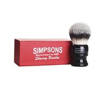 Simpson Shaving Brushes Alexander Trafalgar Synthetic Shaving Brush with Imitation Ivory Handle, T3 Ebony