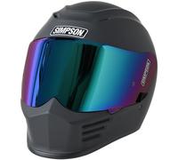 SIMPSON SPEED FULL FACE MATT BLACK FULL FACE MOTORCYCLE HELMET FREE DARK VISOR