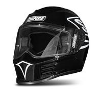Simpson Speed 12 O'Clock Full Face Helmet BlackS Black