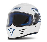 Simpson Speed 12 O'Clock Full Face Helmet PearlL Pearl