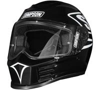 Simpson Speed ECE 22.06 Full Face Motorbike Motorcycle Solid - 12 O'Clock Black