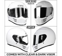 Simpson Speed 06 Helmet, white, size XS