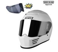 Simpson Speed Gloss White Motorbike Motorcycle Helmet