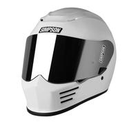 Simpson Speed Solid ECE 22.06 White Motorcycle Helmet