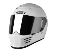 Simpson Speed Solid ECE 22.06 White Motorcycle Helmet