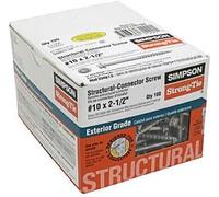Simpson Strong-Tie Connector Screw 2-1/2" L 10 Ga Galvanized