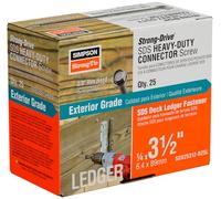 Simpson Strong Tie SDS25312-R25L SDS Structural Wood Screw 1/4-Inch by 3-1/2-Inch 25 Count