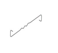 Simpson Strong-Tie WTS4-225 Type 4 Wall Ties, Steel, 225 mm, Set of 250 Pieces