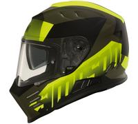 Simpson Venom Army Motorcycle Helmet, black/yellow, size S
