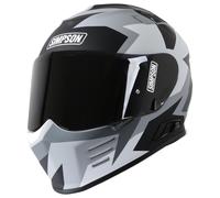 Simpson Venom Have Blue Helmet, grey-white, size XS
