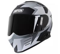 Simpson Venom Have Blue Helmet, grey-white, size S for Men