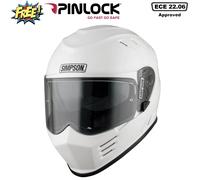 Simpson Venom Helmet, white, size M for Men