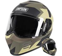 Simpson Venom Comance 06 Helmet, black-grey-brown, size XL for Men