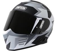 Simpson Venom Have Blue Helmet, grey-white, size S for Men