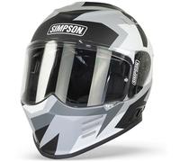 Simpson Venom Have Blue Helmet, grey-white, size S for Men