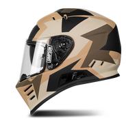 Simpson Venom Tank, integral helmet L Matt Beige/Brown/Black