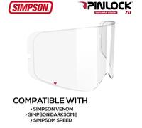 Simpson Venom Max Vision Pinlock Visor