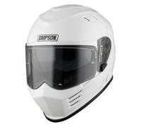 Simpson Venom Solid, integral helmet L White