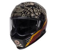Simpson Venom Tatoo Black/Chrome Motorcycle Helmet